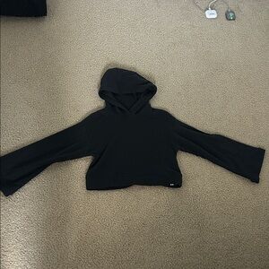 Under Armour Black Cropped Hoodie Sweater